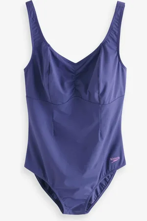 Speedo Blue Shaping Aquanite Plus Size Swimsuit AU 18
