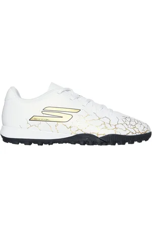 Skechers White White / Gold Older Kids Artificial Football Boots AU 1 (EU 33.5)