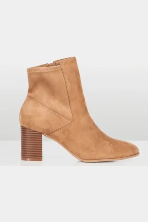 Novo Natural Wide Fit Holland Stretch Block Ankle Boots AU 9 (EU 41)