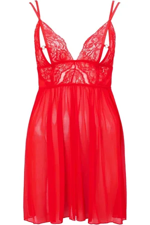 Ann Summers Red Diamond Heart Chemise Slip XL