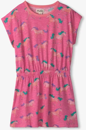 Hatley Summer 100% Cotton Horses Relaxed Dress 10 Years (140cm)