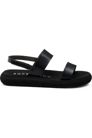 Rocket Dog Sunshine Unlined Burnished Pu Black Sandals AU 6 (EU 37)