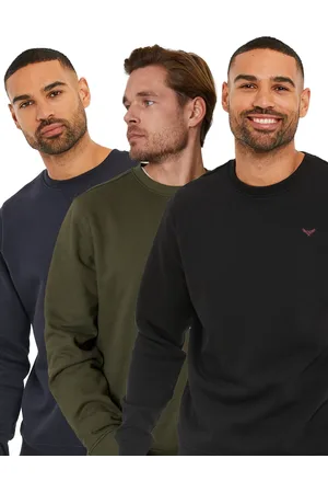 Threadbare Multi Crew Neck Sweatshirts 3 Pack L