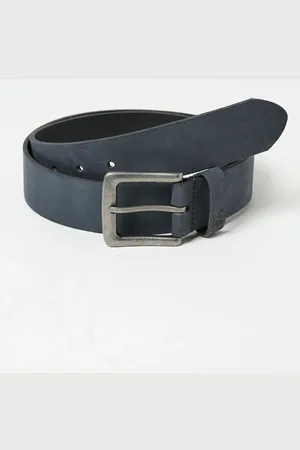 Fat Face FatFace Blue Nubuck Leather Belt L