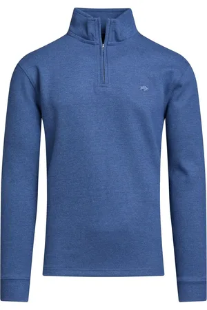 Raging Bull Blue Classic French Rib Quarter Zip Sweatshirt XL