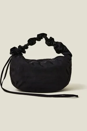 Accessorize Black Ruched Strap Sling Bag One