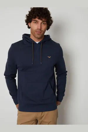 Threadbare Navy Blue Pullover Hoodie L