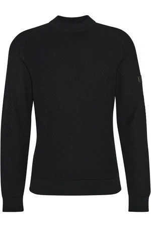 Barbour Dune Crew 100% Cotton Black Jumper XL