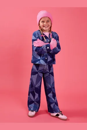 Accessorize Pink Girls Chunky Knit Winter Beanie Hat and Gloves Set 3