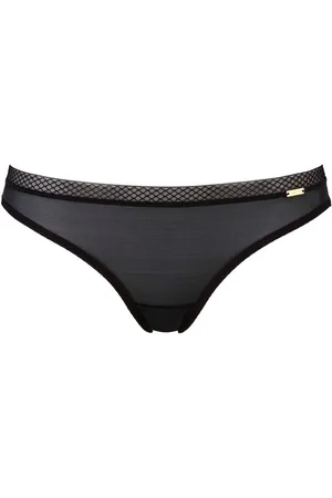 Gossard Glossies Black Briefs M