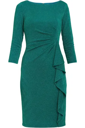 Gina Bacconi Anna Puff Glitter Knit Dress AU 12