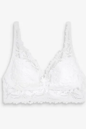 Next White Non Pad Non Wire A-E Lace Ultimate Comfort Bra AU 12