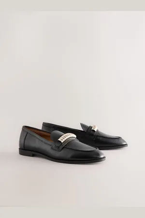 Next Standard Fit Forever Comfort Leather Chain Detail Slim Loafers AU 6 (EU 37)
