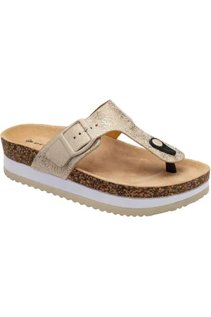 Dunlop Gold Toe-Post Wedge Sandals AU 5 (EU 36)