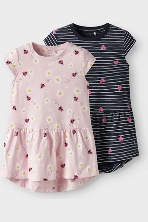 NAME IT Capsleeve Printed Dresses 2 Pack 5 Years (110cm)