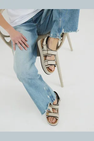 River Island Brown Dad Chunky Sandals AU 8 (EU 39)