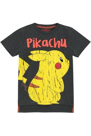 Character Black Pokemon Pikachu Boys T-Shirt 12