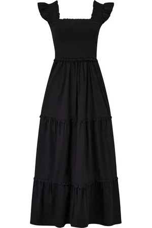 Pour Moi Lucy 100% Cotton Poplin Tiered Maxi Dress 8
