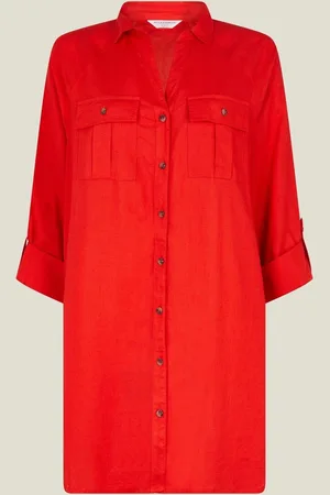 Accessorize Long Sleeve Beach Cover-Up Shirt S