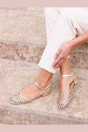 Linzi Suki Handwoven Low Block Court Heels AU 9 (EU 40)