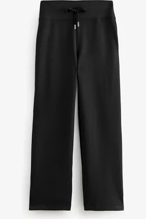 Next Black Supersoft Modal Wide Leg Trousers M Reg