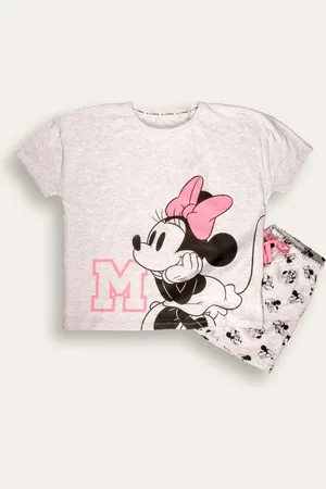 Brand Threads Grey Disney Minnie Mouse Short Pyjama Set XL