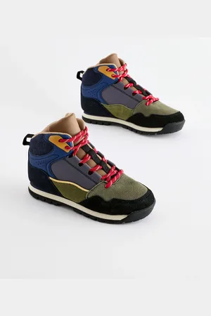 Next Navy/Khaki Panelled Walking Boots AU 4 (EU 37)