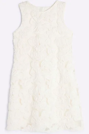 River Island Girls 3D Flower Shift Dress 7