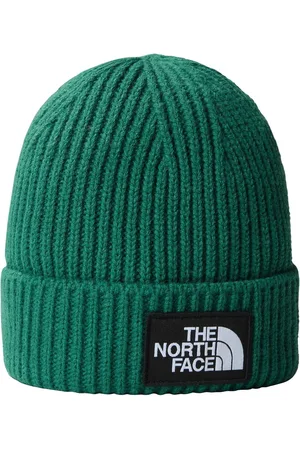 The North Face Green Logo Box Cuffed Beanie One