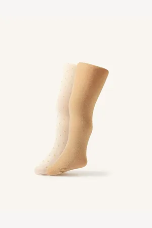 Monsoon Gold Baby Sparkle Tights 2 Pack 6