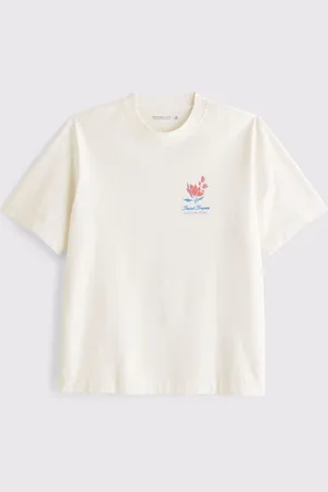 Abercrombie & Fitch Back Print Short Sleeve 100% Cotton T-Shirt xlarge