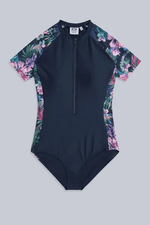 Animale Blue Womens Isla Printed Surfsuit 18