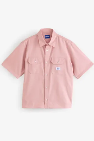 HUGO BOSS Loose Fit Double Pocket Short Sleeve 100% Cotton Shirt S