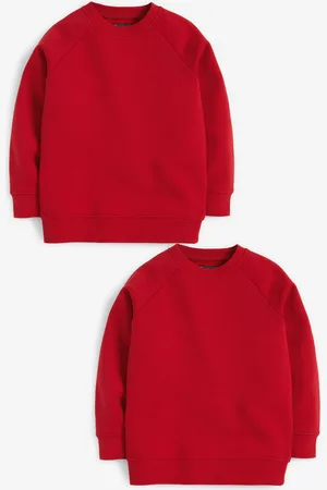 Next Red 2 Pack Crew Neck School Sweater (3-16yrs) 6 Years (116cm)