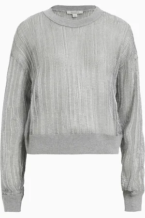 AllSaints AllSaints Silver Giana Longsleeve Sweater L