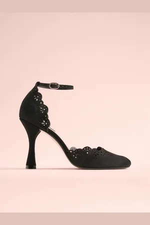 Next Tabitha Simmons x Orton Leather Round Toe Laser Cut Detail Heels eu41uk7