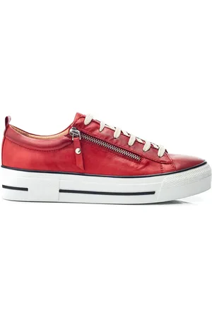 Moda In Pelle FILICIAN CHUNKY LEATHER TRAINER WITH ZIP AND LACE-UP CLOSURE AU 6 (EU 37)
