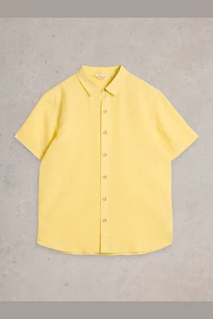 White Stuff Keswick Short Sleeve 100% Linen Shirt M