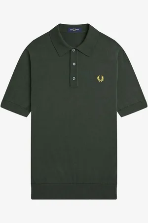 Fred Perry Cotton Knitted Polo Shirt L