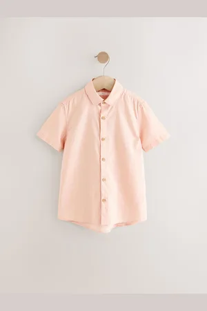 Next Single Short Sleeves Linen Blend Shirt (3mths-16yrs) 15 Years (170cm)