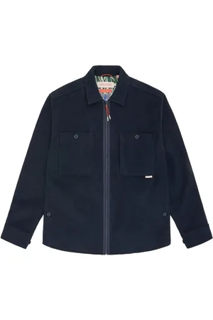 Sealskinz Blue Hockering Moleskin Zip Up Overshirt S
