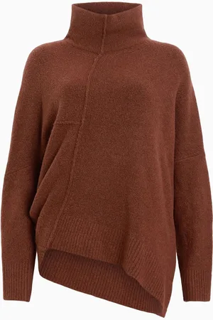 AllSaints AllSaints Brown Lock Roll Neck Jumper XS