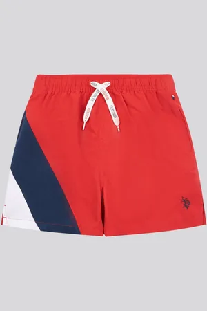 U.S. Polo Assn. U. S. Polo Assn. Boys Cut and Sew Swim Shorts 152158cm