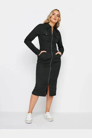 Long Tall Sally Green Zip Up Dress AU 12 Tall