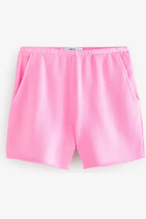 Next Raw Hem Detail Washed 100% Cotton Jersey Shorts XS Petite