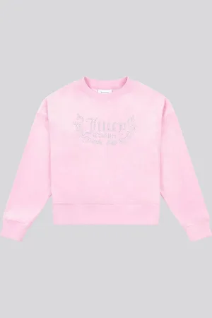 Juicy Couture Pink Girls Crew Neck Sweatshirt 14