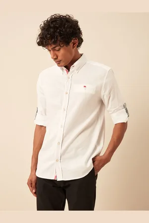 Next 100% Cotton Textured Trimmed Long Sleeve Oxford Shirt XXL