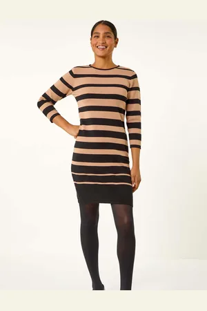 Roman Gradient Stripe Knitted Dress AU 20