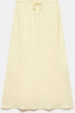 mint&berry 100% Linen Maxi Skirt M