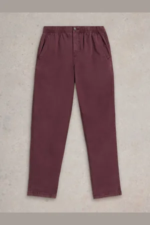 White Stuff Purple Sutton Drawstring Trousers 34W x 31L (UK 34 R)